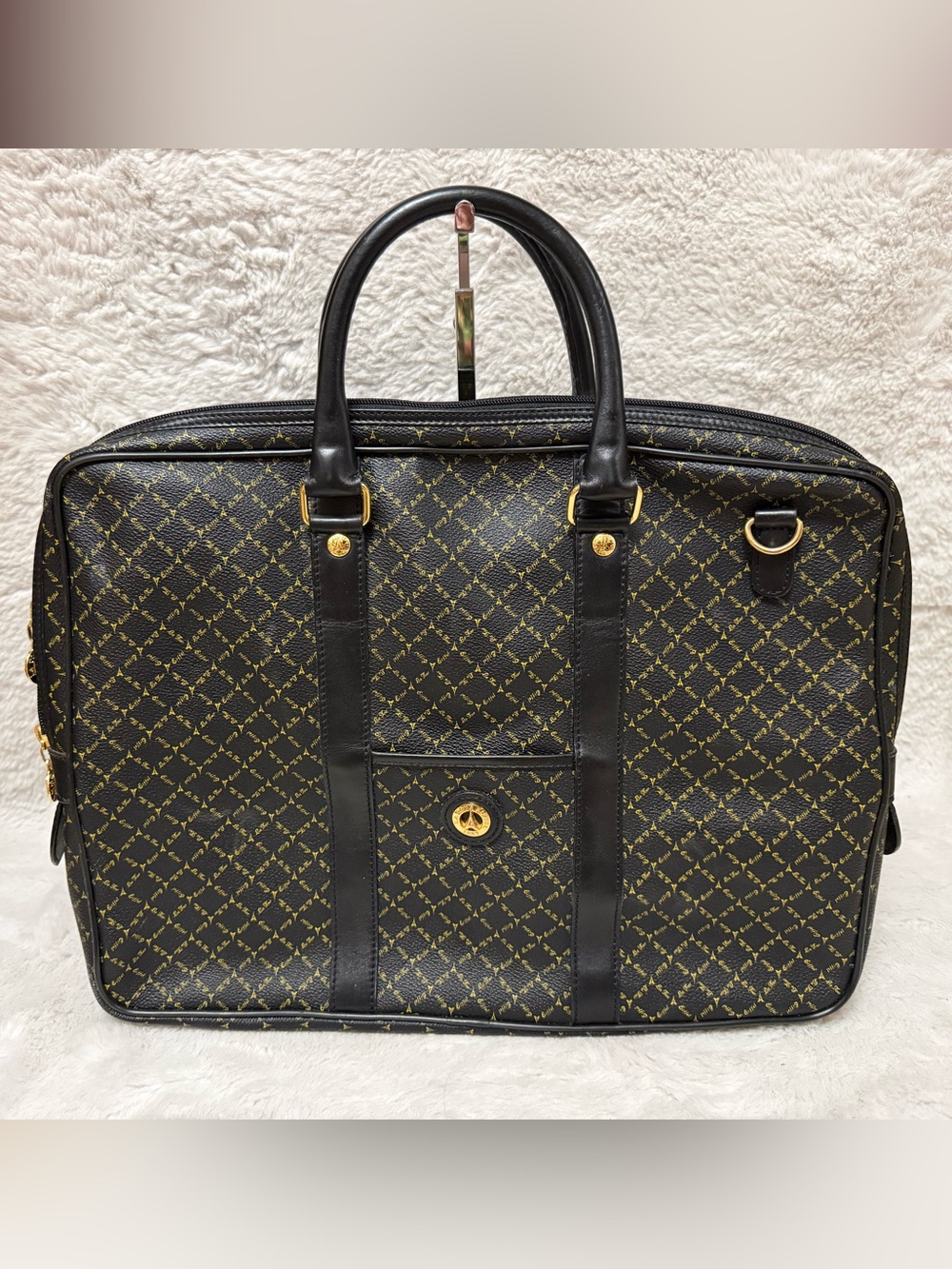 Vintage LaTour Eiffel Paris 1887 Monogram Briefcase/Laptop bag